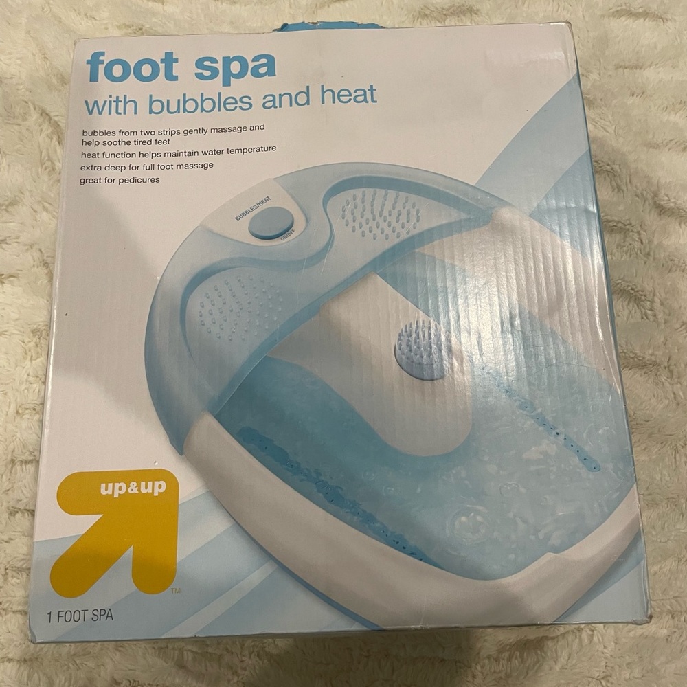 Up & Up foot spa with bubbles and heat.